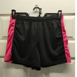 Nike Women's Size Small Pink & Black Silicone Waist Grip Running Jogging Shorts